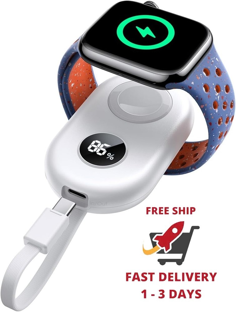 Cargador portátil para Apple Watch 10, cargador de iWatch de carga rápida de