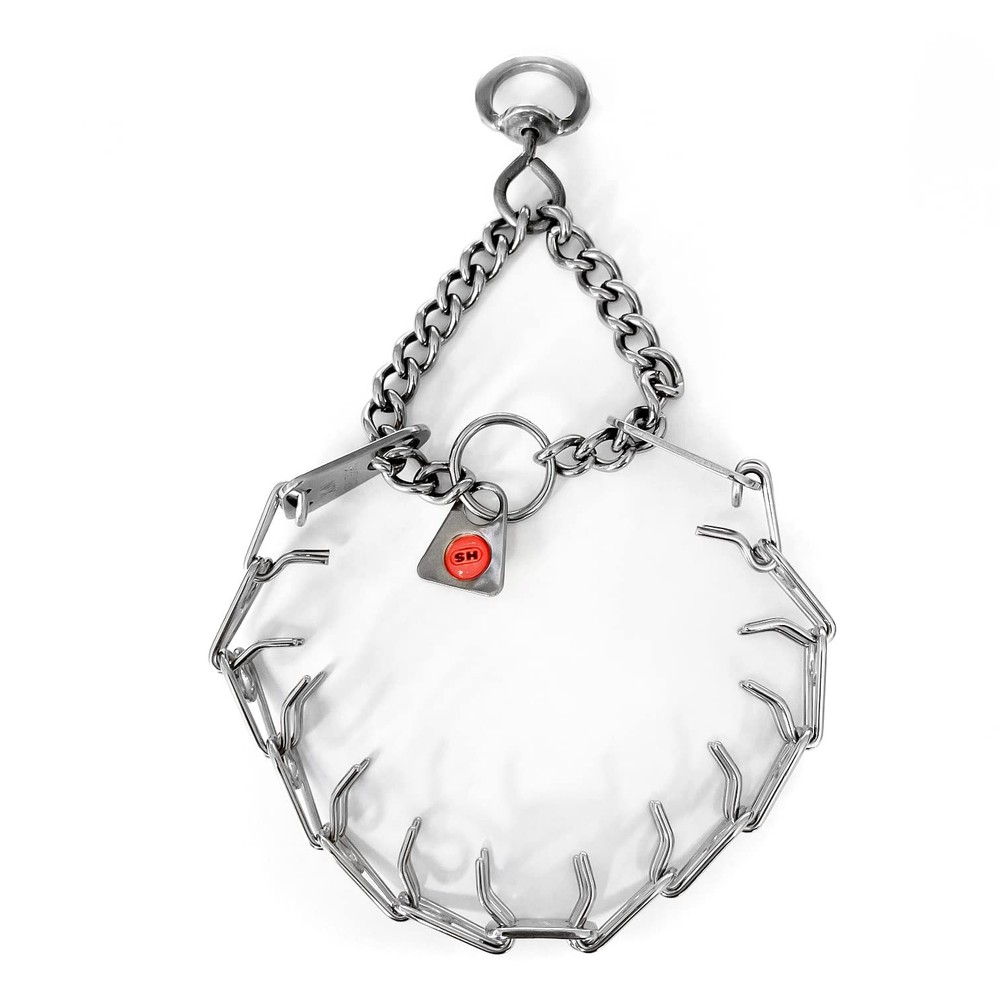 Stainless Steel Prong Dog Training Collar with Swivel Ultra-Plus Pet Pinch Collar