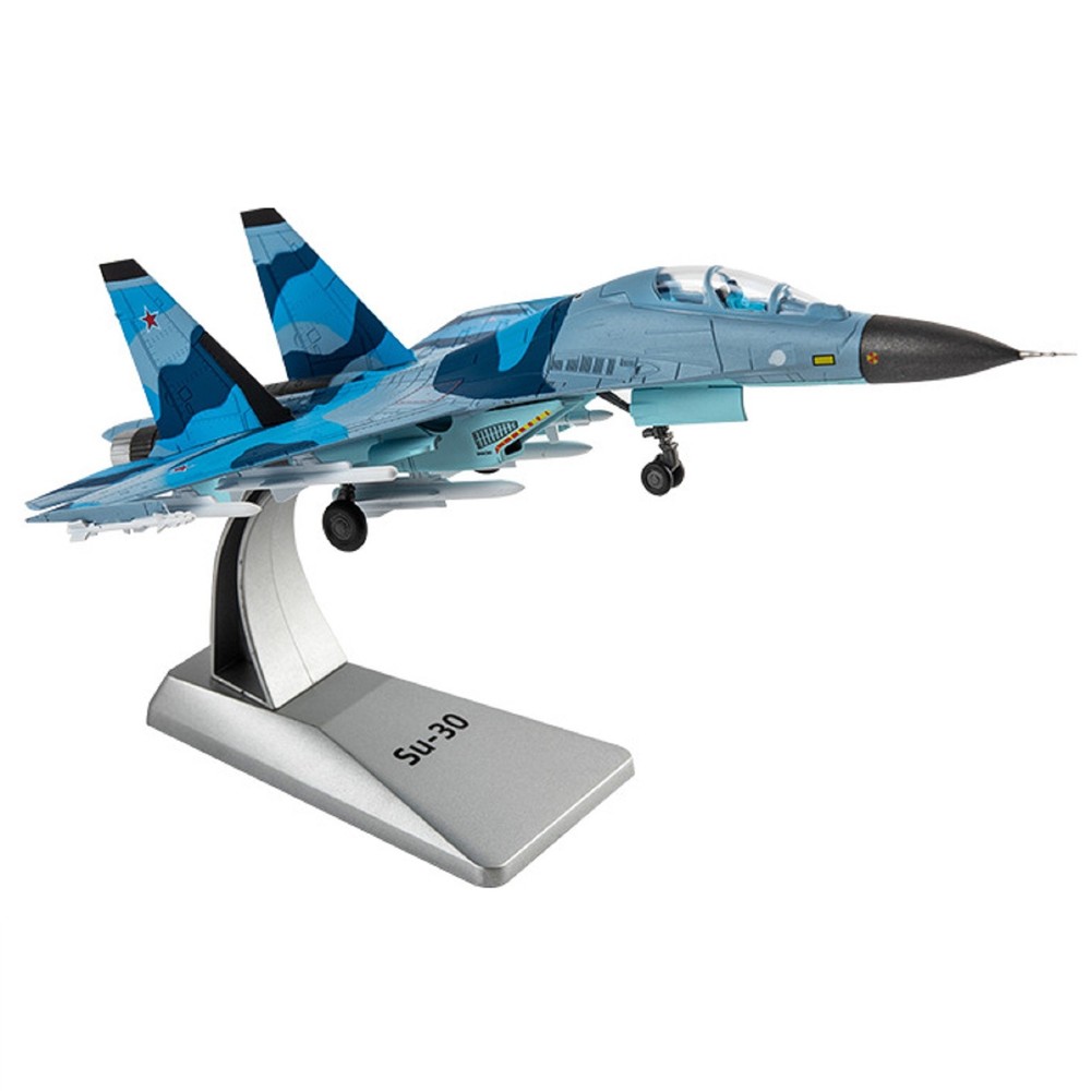 1:100 Russian Air Force SU-30MKK Fighter Aircraft Diecast Alloy Military Model d