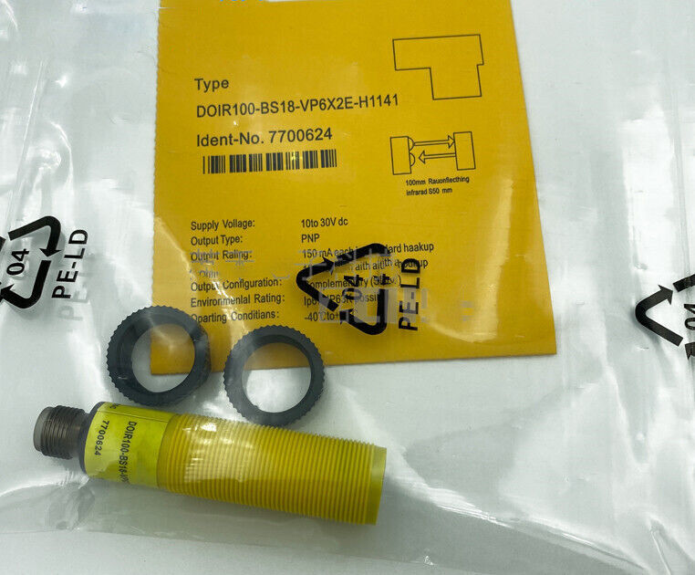 1 Pc. New proximity switch sensor DOIR100-BS18-VP6X2E-H1141