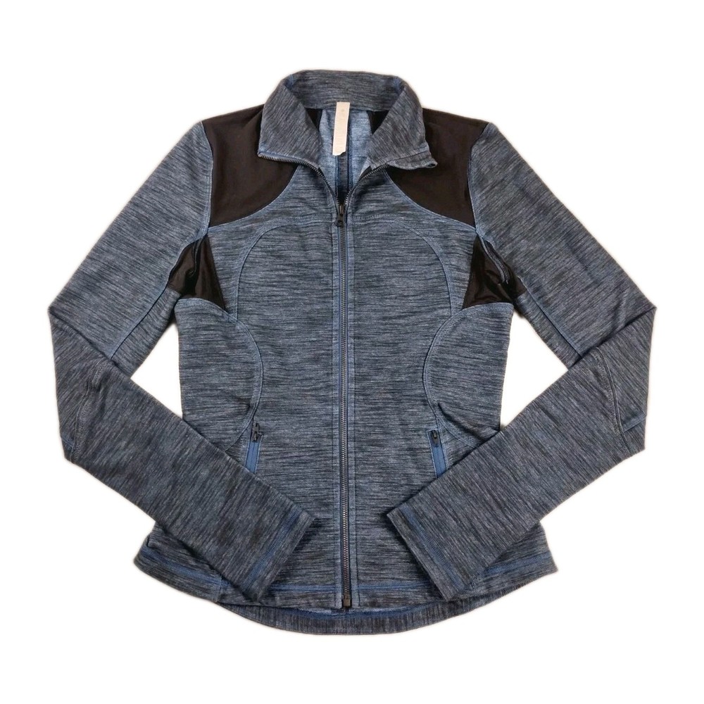 Lulemon Womens Size 8 Heather Blue Athletic Jacket for Yoga Running Gym