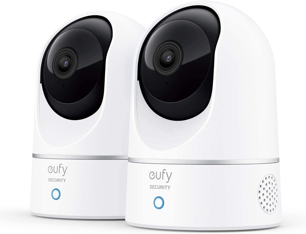 Eufy Smart Indoor Security Kit: 2 Cameras, 2K Video, Voice Assist Compatibility