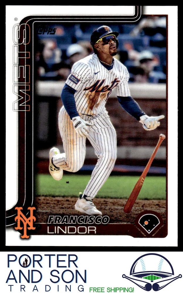 Francisco Lindor 2025 Topps Series 1 #350 New York Mets MLB Card