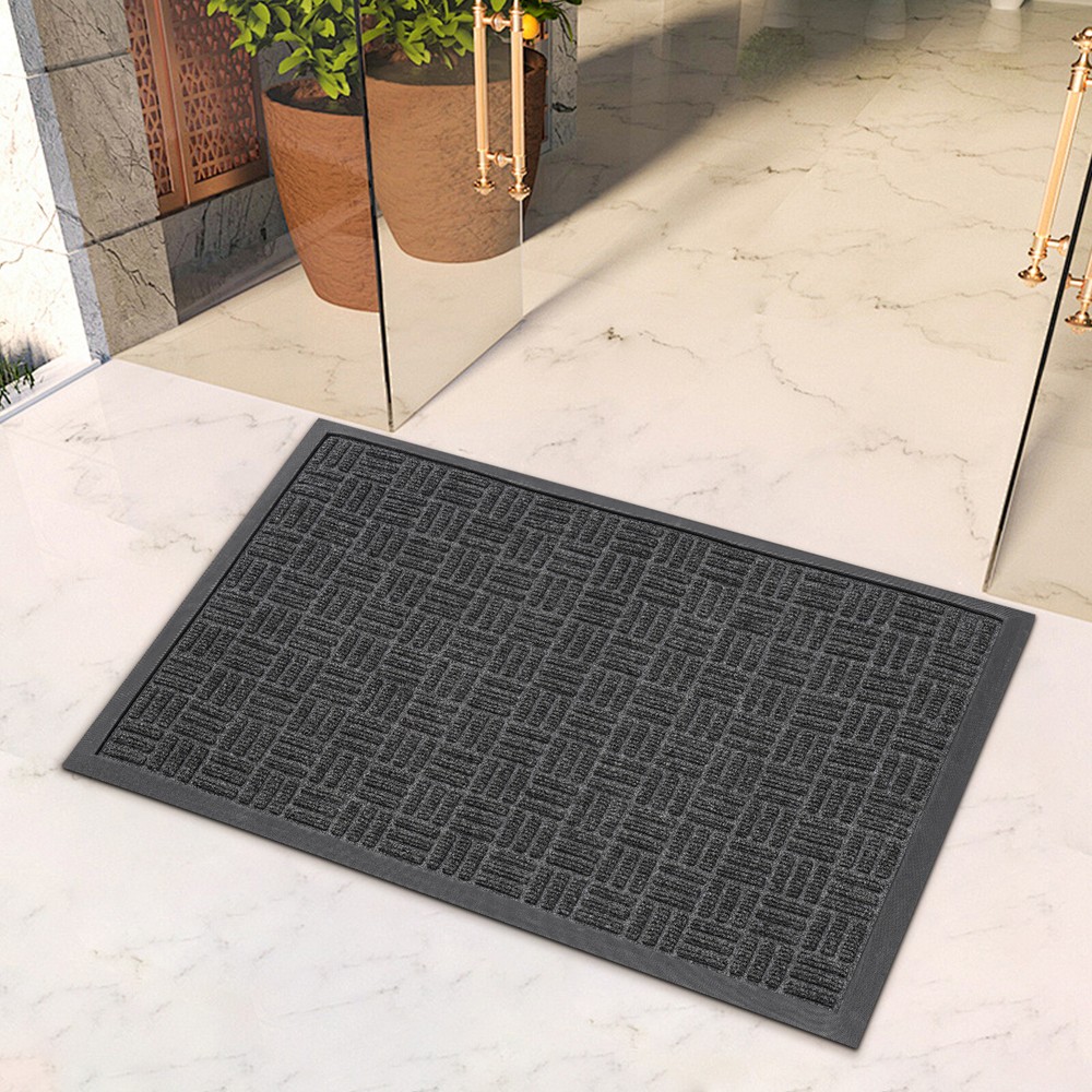 60*90CM Gray Front Door Mat, Outside Entrance Doormat, Door Mat for Entryway NEW