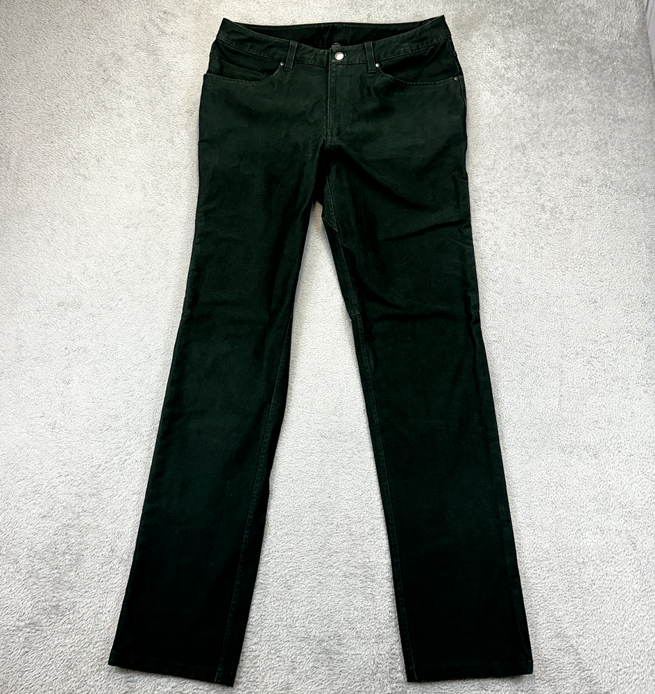LULULEMON ABC Classic Fit Utilitech Pants Green Jeans Stretch Mens 31 x 34