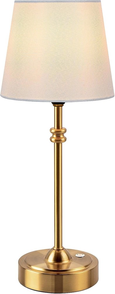 ONEWISH 4000mAh Golden Cordless Battery-Operated Table Lamp 1-Pack
