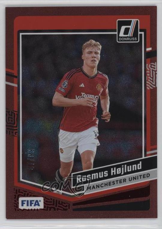 2023-24 Panini Donruss Red /99 Rasmus Hojlund #94
