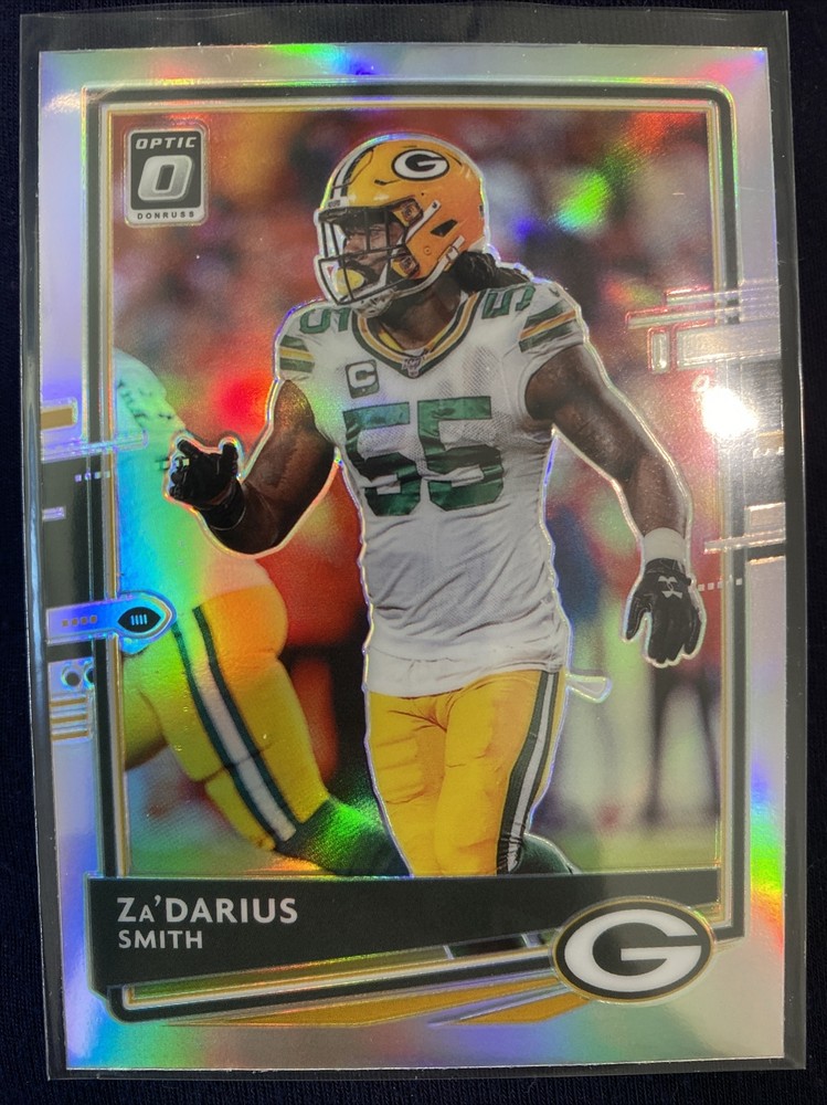 2021 Panini Donruss Optic ZaDarius Smith #92 White Sparkle Prizm Football Card