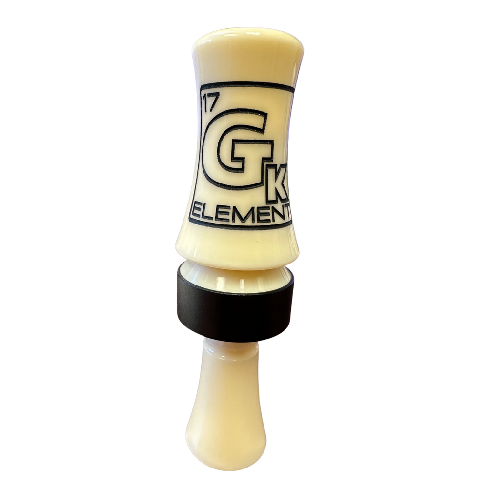 GK CHAMPIONSHIP CALLS ELEMENT DUCK CALL DOUBLE REED IVORY NEW !!!-image