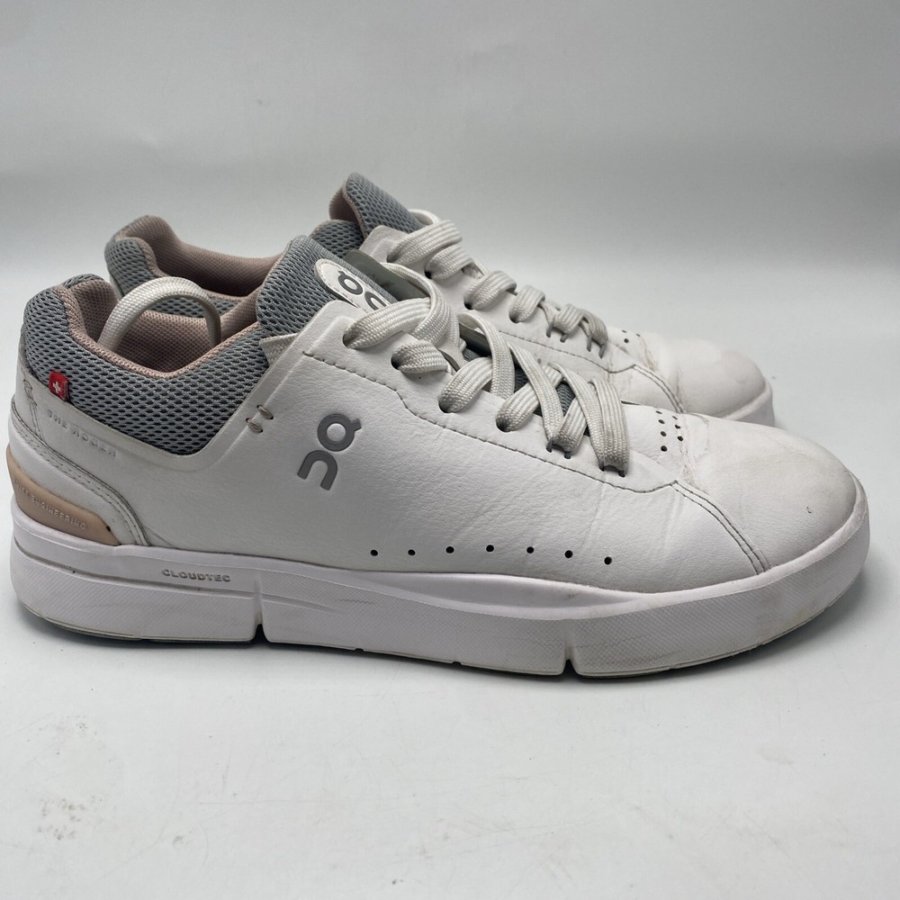 On Tennis The Roger Advantage Sneakers Women Size 7 White Casual Shoes 3634