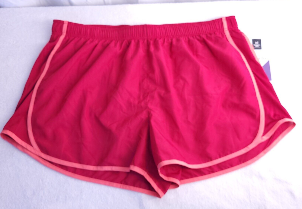 Members Mark Womens XX-Large Pink Active Running Gym Shorts-image