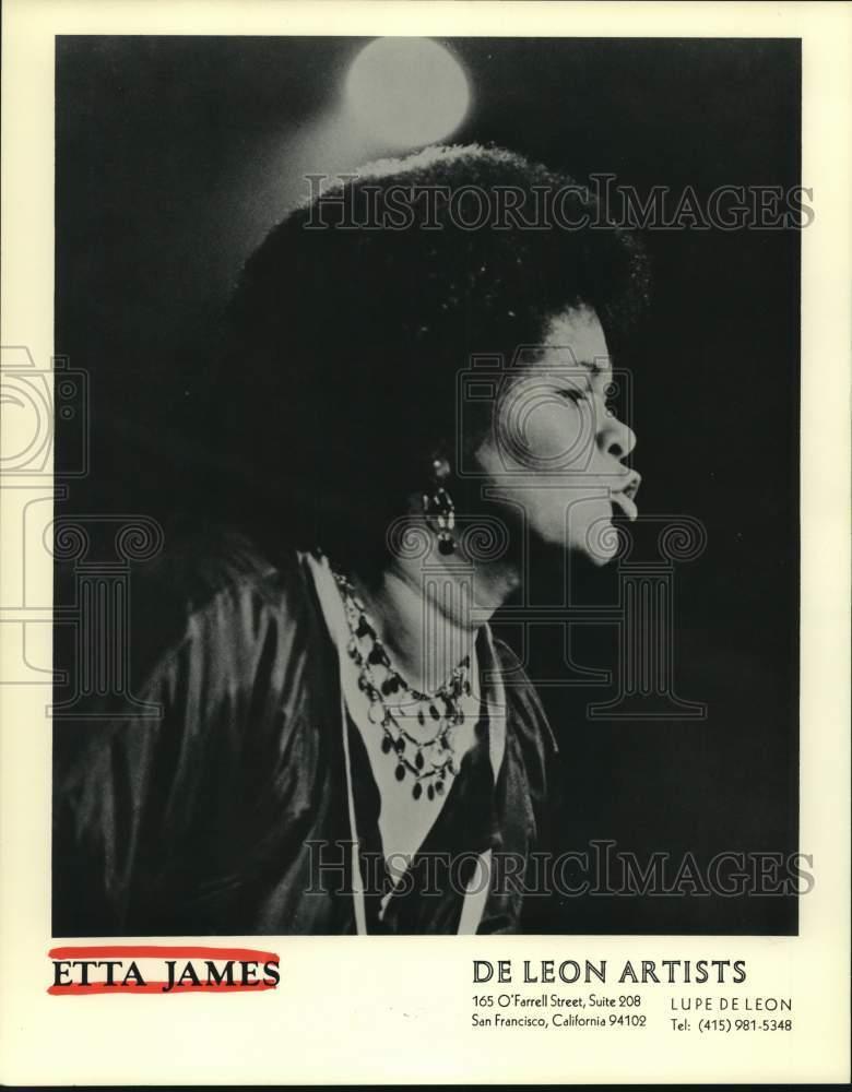 1982 Press Photo Etta James, blues, R&B, soul and gospel singer. - hcp60593