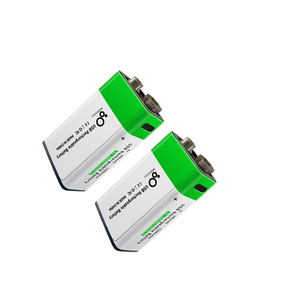 Lot 9V Rechargeable Batteries USB Lithium ion 1.5V Fast Charger Type C Cable NXe