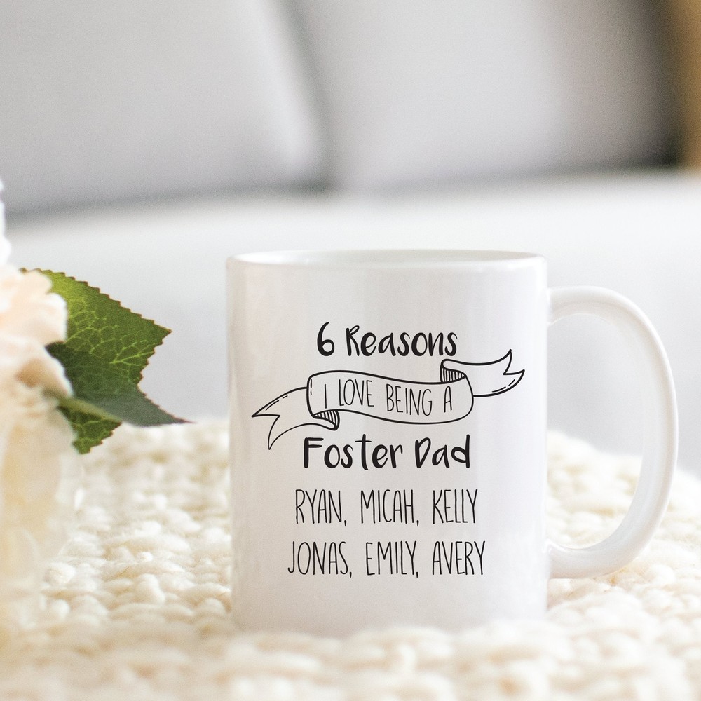 Regalos personalizados para papá adoptivo taza personalizada para papá adoptivo Navidad perfecta