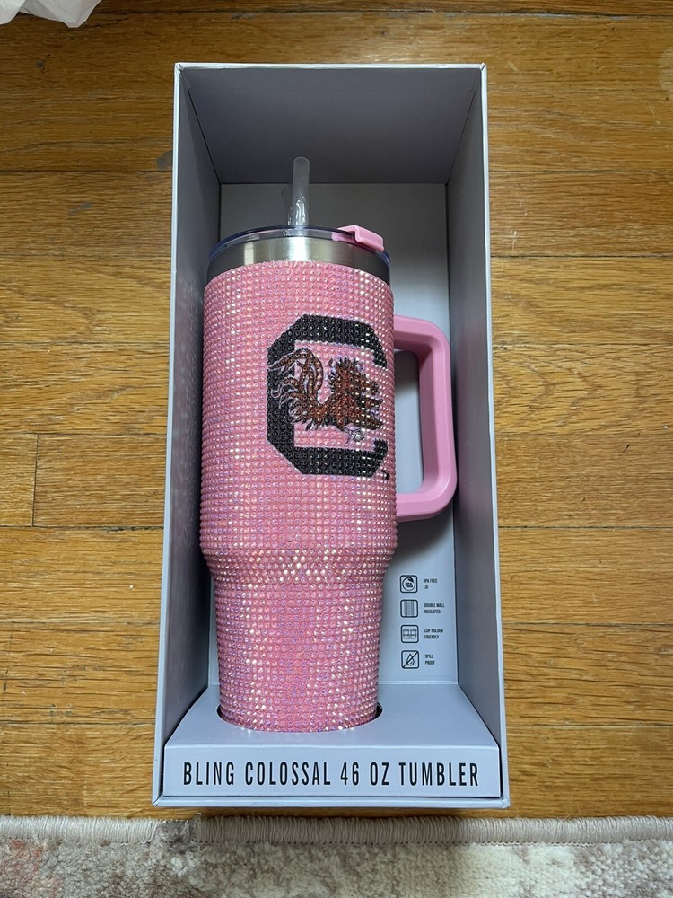 Bling Colossal Stainless Steel 46oz Tumbler with Glitter Design  