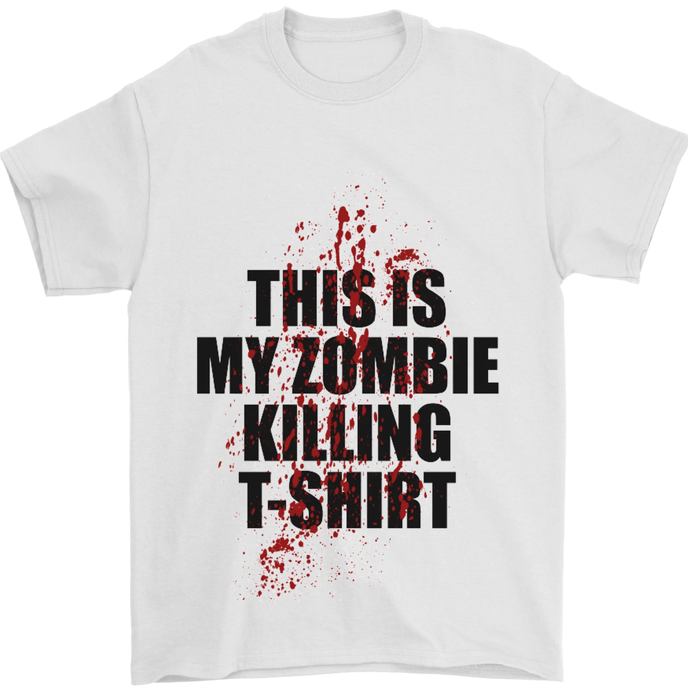 This Is My Zombie Killing Halloween Horror Mens T-Shirt 100% Cotton