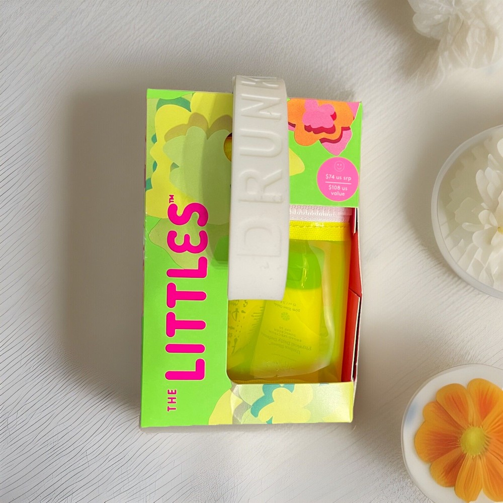 Drunk Elephant The Littles Set with 7 Skincare Essentials: Serum Moisturizer Cleanser Oil