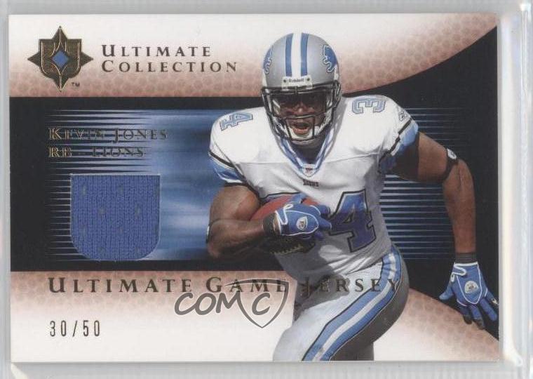 2005 Ultimate Collection Ultimate Game Jerseys Gold /50 Kevin Jones #GJ-KJ