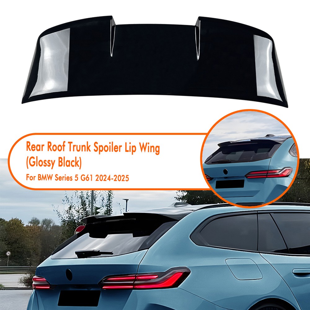 BMW 5 Series Touring G61 Gloss Black Trunk Spoiler Lip Wing 2024-2025