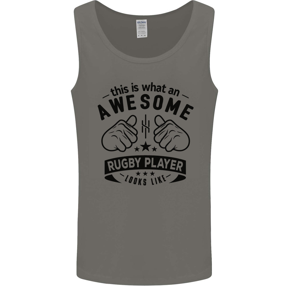 An Awesome Rugby Player Looks Like Union Mens Vest Tank Top