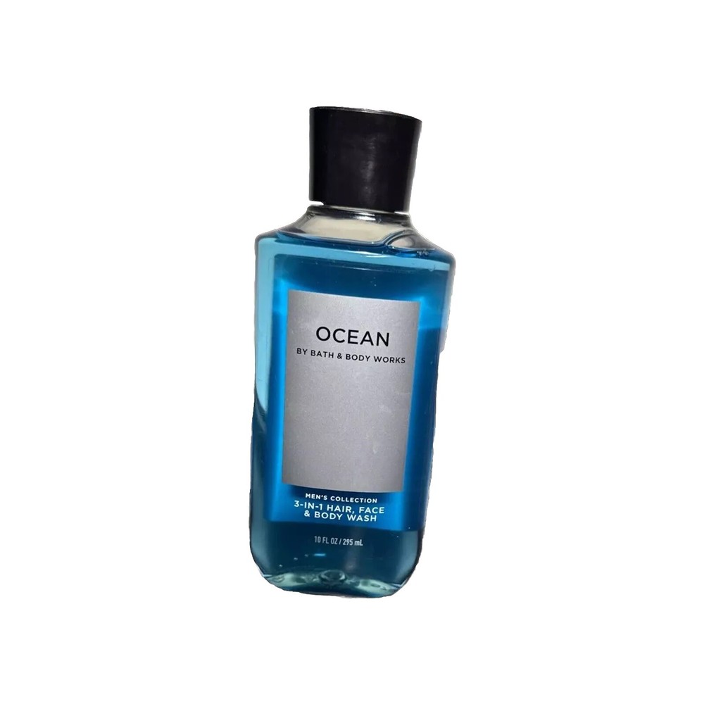 Bath & Body Works Mens Ocean 3-in-1 Face Hair & Body Wash 10 oz  