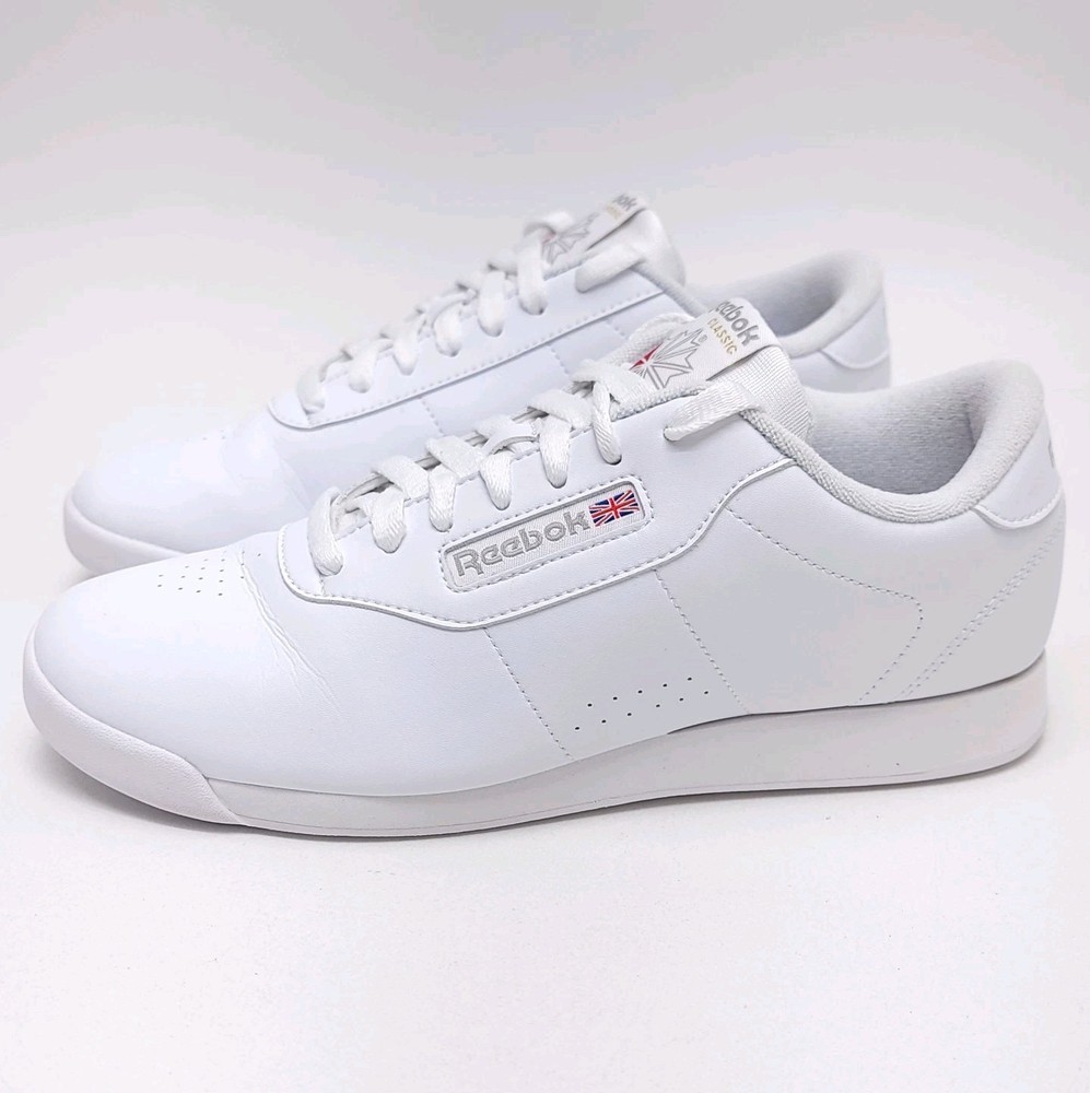 Reebok Classics Princess Women's 9.5 White Leather Tennis Shoes Sneakers Walking
