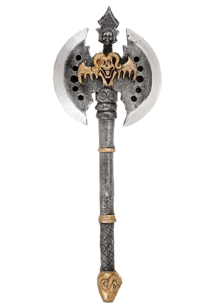 Double-Bladed Dark Viking Battle Axe Prop Replica