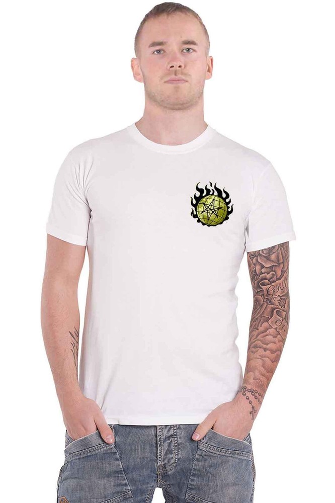 Official Bring Me The Horizon Logo T-Shirt in White for Men | Band Merch