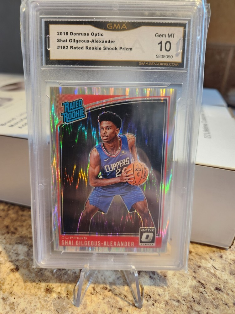 2018 Donruss Optic - Shai Gilgeous-Alexander RC Rated Rookie SHOCK PRIZM SP #162