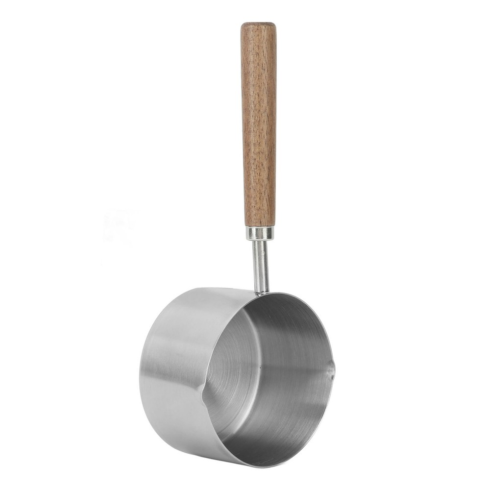 Mini Saucepan 304 Stainless Steel Comfortable Grip Prevent Scalding Portable