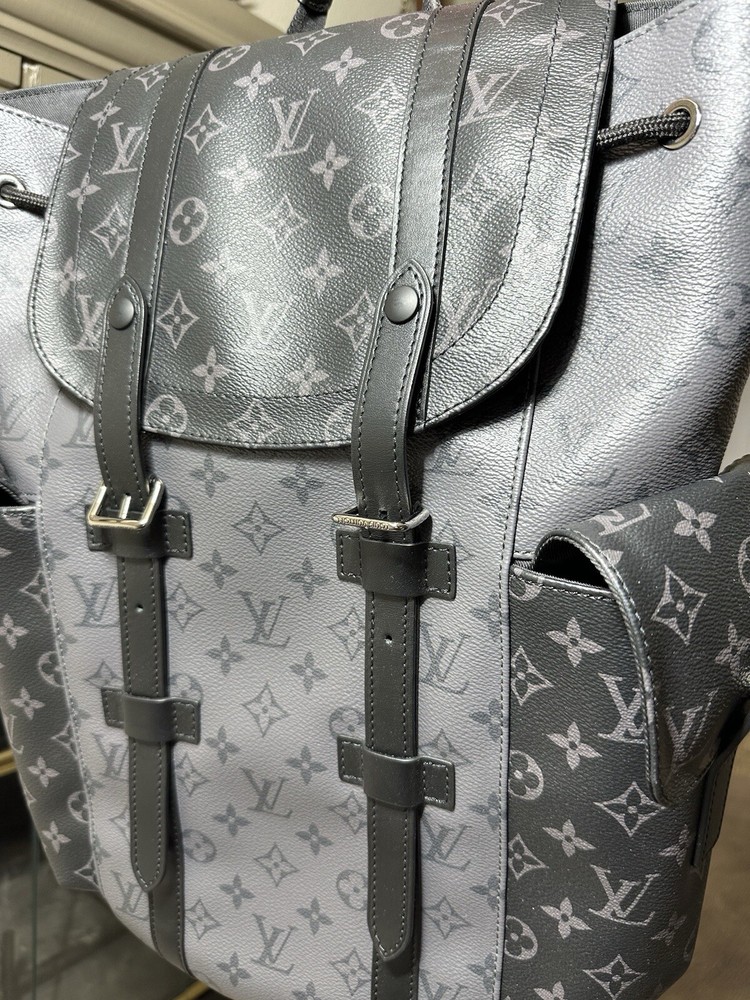 Louis Vuitton Christopher MM Monogram Eclipse Rucksack Backpack Christmas Sale-image