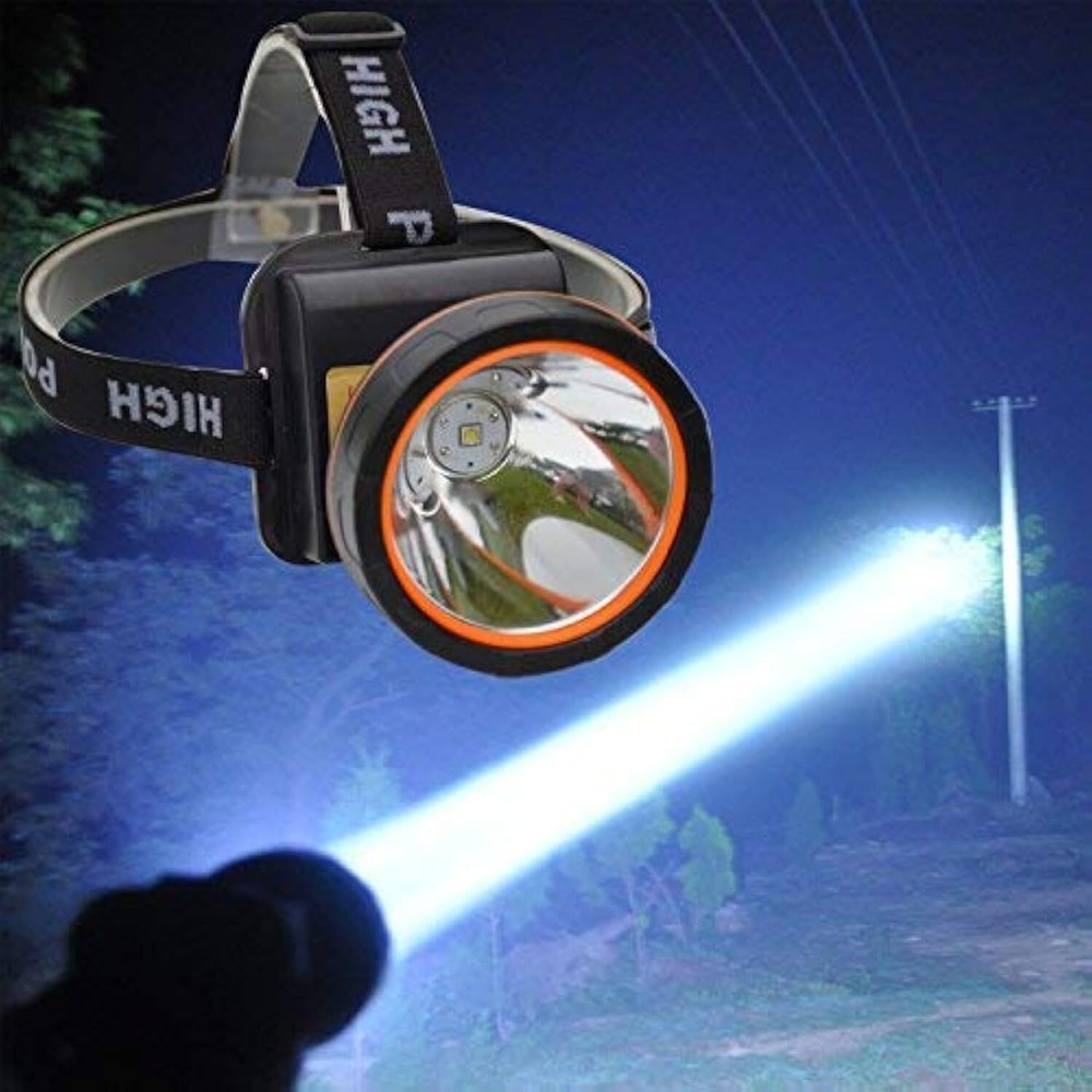 LED Headlamp Torch Outdoor Rechargeable Bright Flashlight Headlight for Campi...