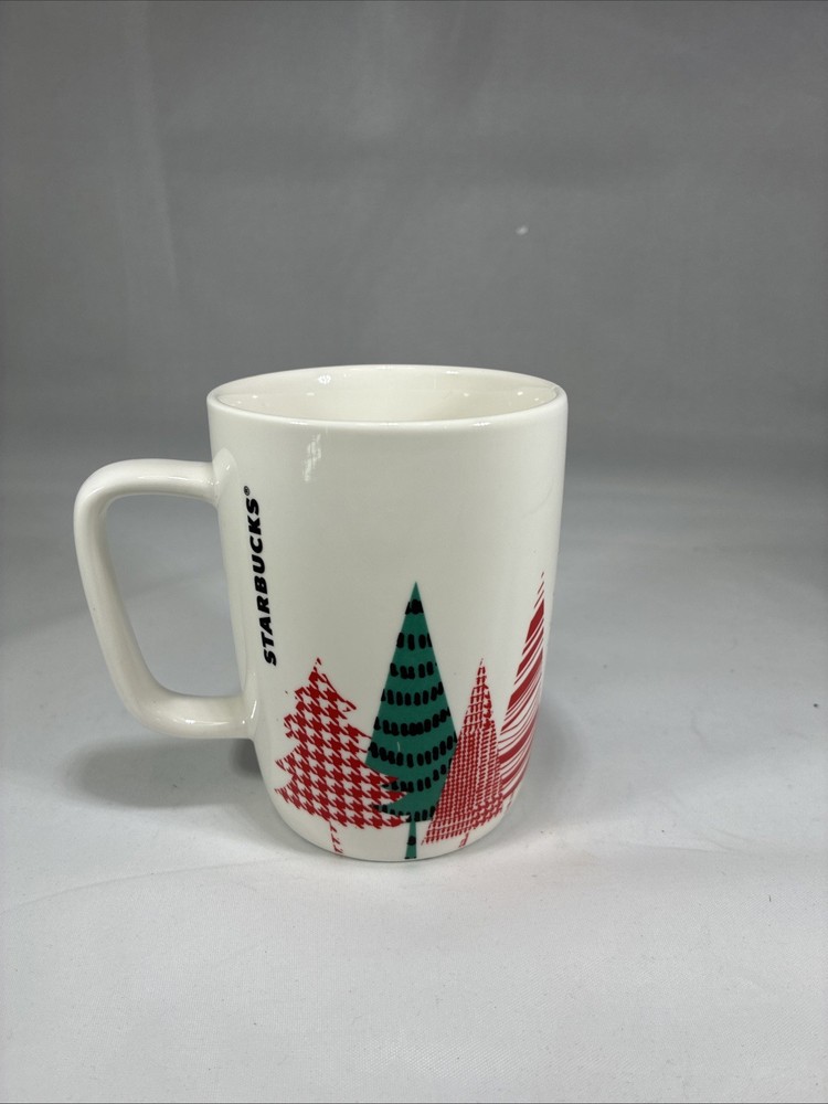 2017 Starbucks 12 oz Ceramic Christmas Tree Holiday Coffee Mug