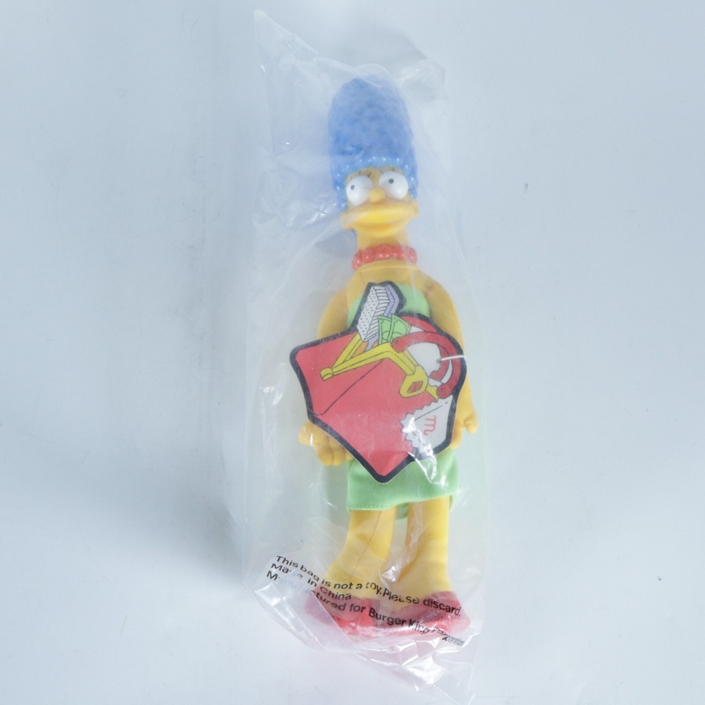Vintage 1990 Burger King Marge Simpson 12 Inch Plush Doll Toy
