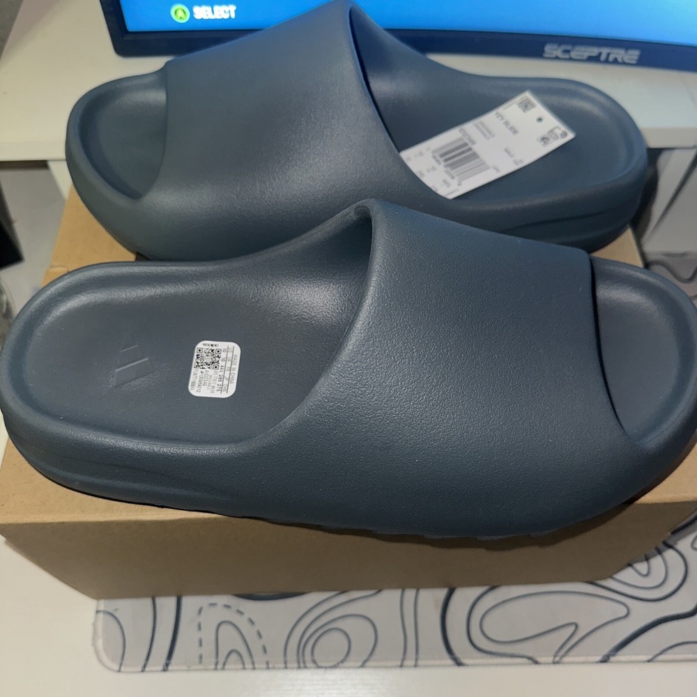 Mens Size 10 - adidas Yeezy Slide Slate Marine 2023 (ID2349) Brand New!