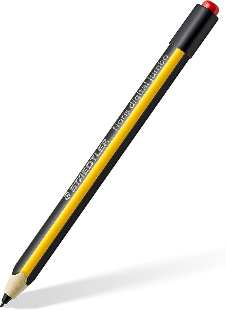 STAEDTLER Noris jumbo 180J 22. EMR Stylus with soft eraser. For yellow-black