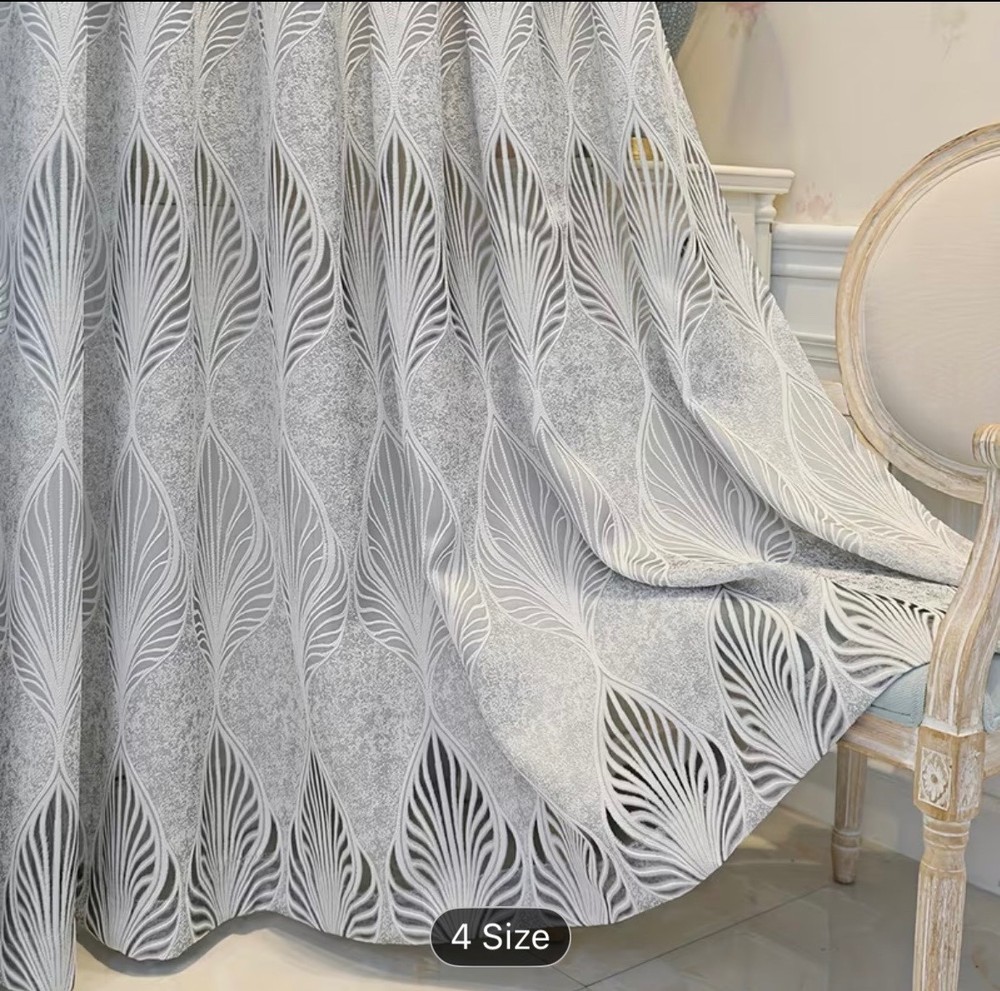 2 pannels/ Gray Grommeted drapes, light filtering 97