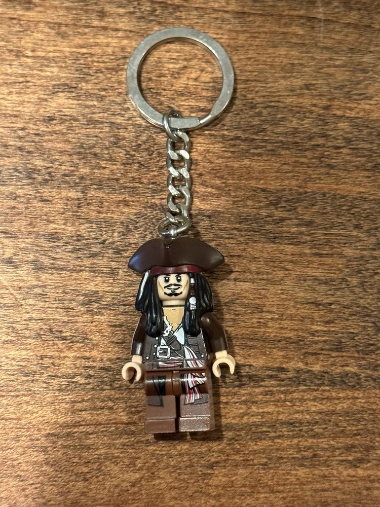 Lego Jack Sparrow Keychain Collectible Minifigure Accessory