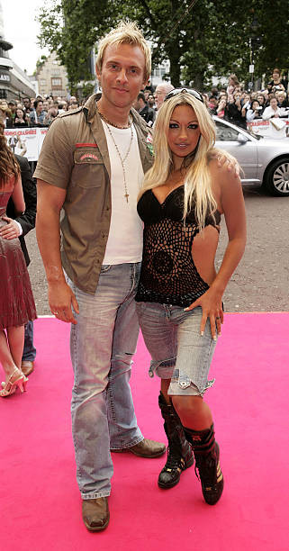 Model Jodie Marsh her guest Scott arrive Wedding Crashers World Pr- Old Photo 2