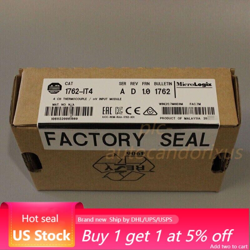 1762-IT4  New Sealed AB MicroLogix Themocouple/mV Module 1762IT4 US Free Tax