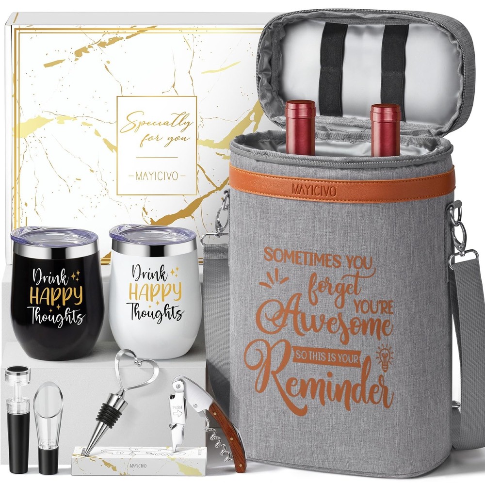 Valentines Day Wine Lovers Gifts for Women Wine Gifts Baskets, Birthday Gifts...
