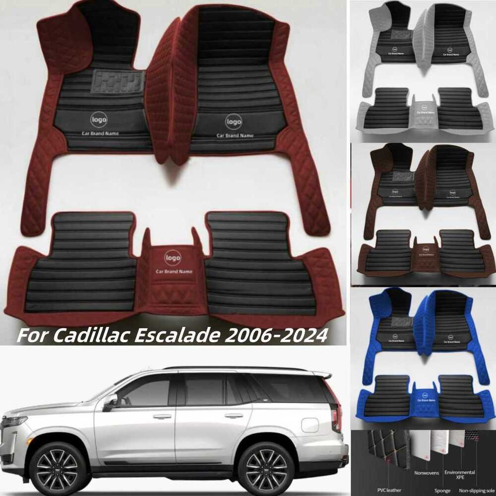 For Cadillac Escalade 2006-2024 Car Floor Mats Custom Pads All Weather Carpets