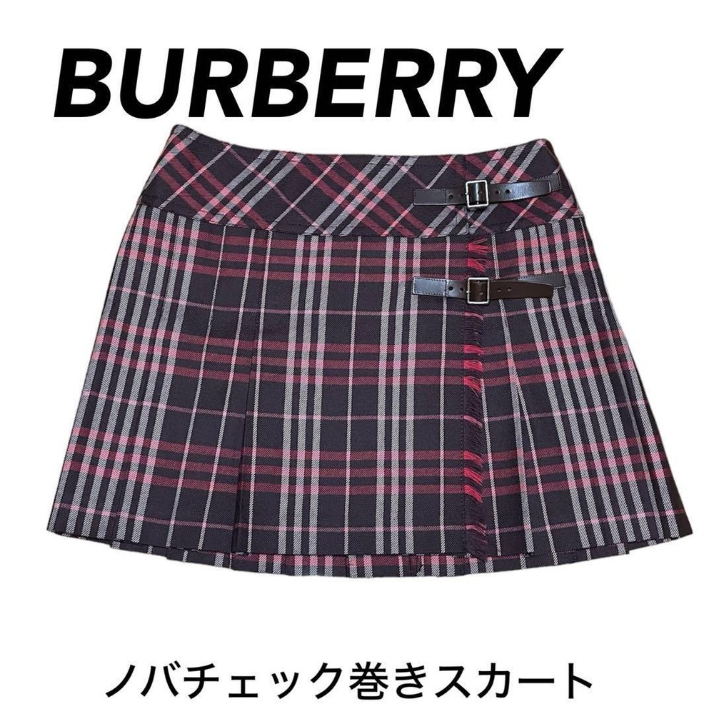 Burberry Blue Label Nova Check Skirt 38 M/L Adjustable Waist