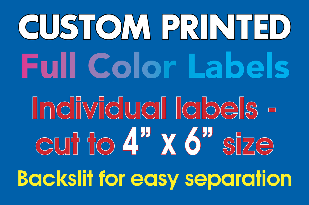 Custom 4x6 Full Color Printed Labels - Matte or Gloss Finish-image