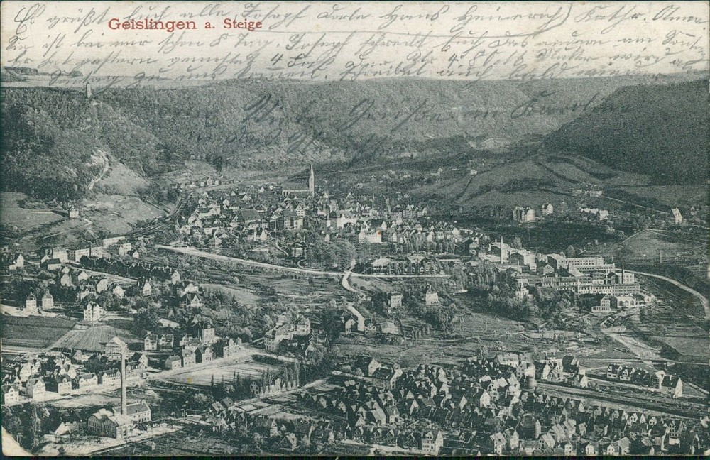 Ansichtskarte Baden-Württemberg Geislingen a. Steige 1912