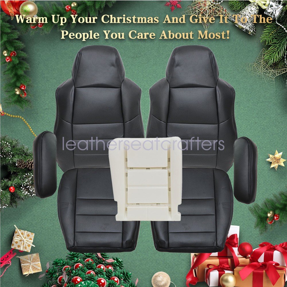 2002-2007 Ford F-250 F-350 Front Perforated Seat Cover with Driver Foam Cushion