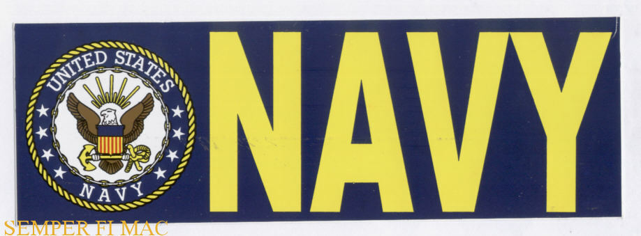 US NAVY BUMPER STICKER DECAL ZAP LOGO USN USS SEAL PIN UP VETERAN SON DAUGHTER *
