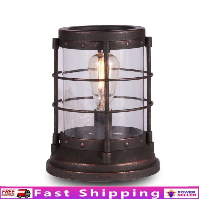 Edison Wax Warmer W/ Aromatic Wax Melts Gentle Glow Electric Home Fragrance New