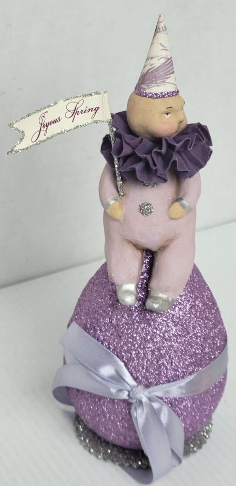 Bethany Lowe Vintage-Style Clown Sitting on Egg by Dee Foust  