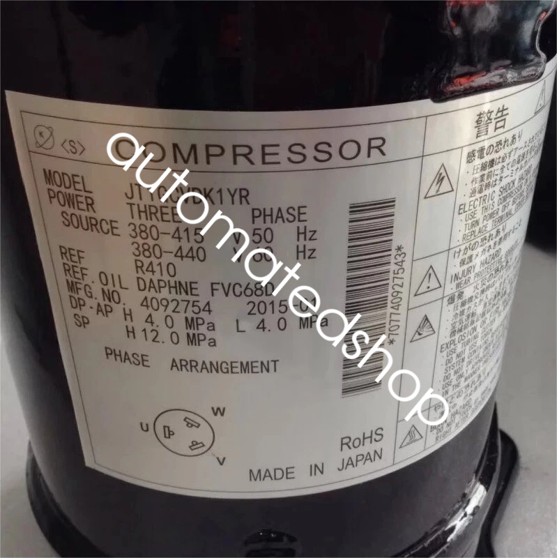 1Pcs New JT1GCVDK1YR Variable frequency air conditioning compressor 380-440V